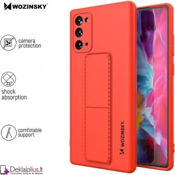 Wozinsky 4in1 švelnaus silikono dėklas - raudonas (Samsung Note 20)